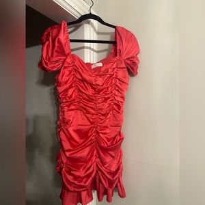 Pink satin Boutique dress